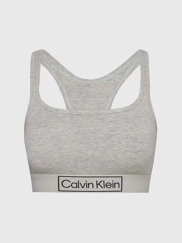 Calvin Klein USA Reimagined Heritage Womens Bra Grey 5102387-TD